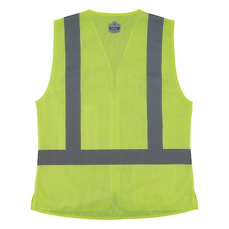 Ergodyne Hi-Vis Vest, 2XL, 29 1/2 " L, Lime 22426