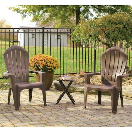 Adams Big Easy Earth Brown Resin Adirondack Chair 258413