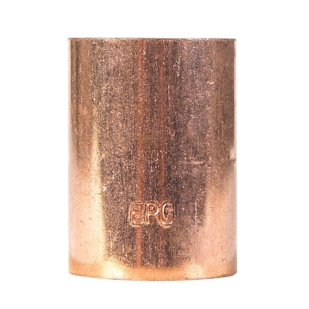 Nibco 1-1/4 in. Sweat X 1-1/4 in. D Sweat Copper Coupling with Stop, 10PK CP-W00835D