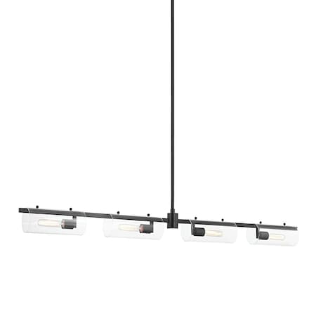 Mitzi Ariel 4 Light Linear 57.5 In. Soft Black H326904-SBK