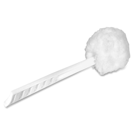 Impact Products Toilet Brush, 12 in L Handle, 5-3/4 in L Brush, White, Plastic 204