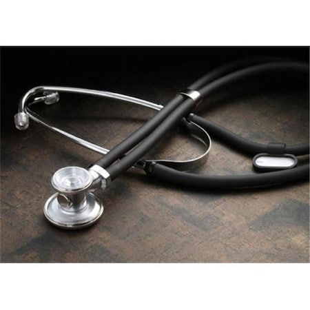 Tech Med 22 in. Sprague Rappaport Stethoscope, Black 1300