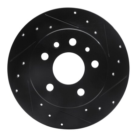 Dynamic Friction Co DFC Brake Rotor - Drilled and Slotted - Black 633-63003R