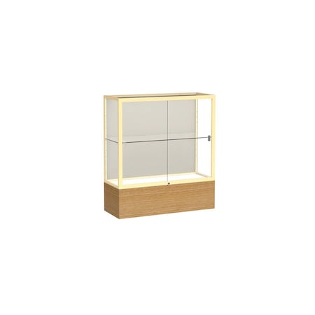 Ghent Counter Display Case 36x40x14, Plaque, Champange 2281PB-GD-AK