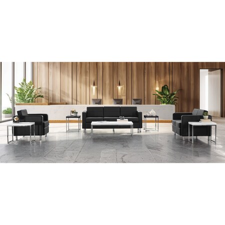 Osp Home Furnishings Pacific Love Seat, Black PAC52-V18