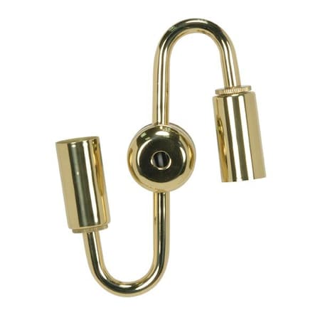 Satco Steel inSin ClustervMedium or Candelabra Brite Gilt Inside Wiring Only 6in Center 1/8 IP Top Bottom 80/1707