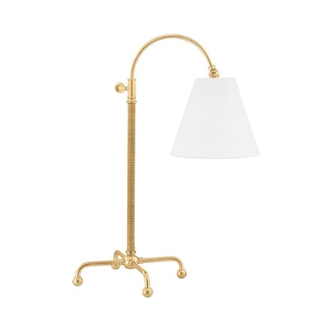 Hudson Valley Lighting Mark D. Sikes X Curves No.1 1 Light Floor Lamp 30.5 In. Aged Brass MDSL503-AGB