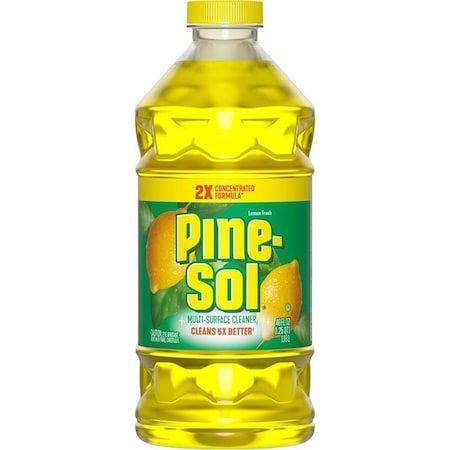 Pine-Sol Multi-Surface Cleaner and Disinfectant, 40 oz, Bottle, Liquid, Lemon Fresh 10041294601655