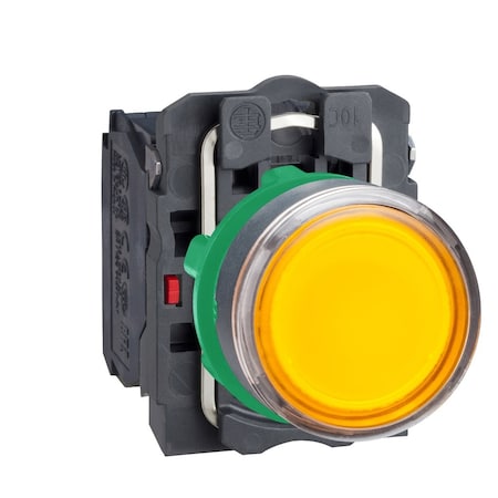 Schneider Electric Illuminated Push Button, Flush, Momentary Action, Not Applicable Release, Illuminated, Orange XB5AW3565