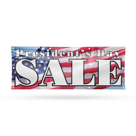 Signmission Presidents Day Sale, 36 Inch x 96 Inch, Vinyl Banner B-96-30815
