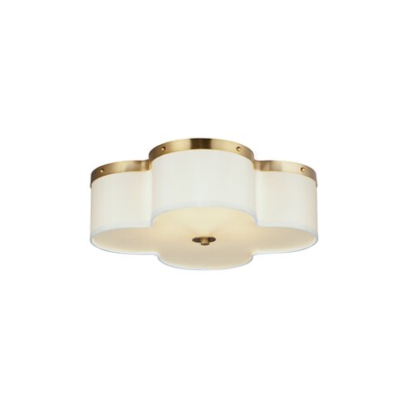 Maxim Clover 4-Light Flush Mount 12244OFSBR