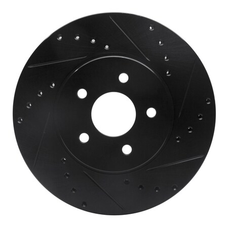 Dynamic Friction Co DFC Brake Rotor - Drilled and Slotted - Black 633-20012R