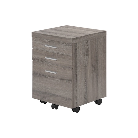 Homeroots 25" Gray Particle Board Filing Cabinet With Drawers 333352