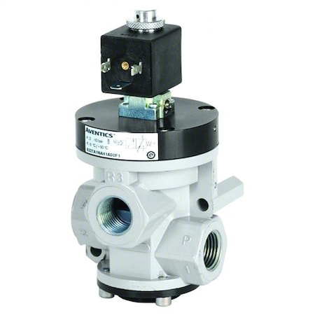 Aventics Solenoid Air Con Valve, Three-Way, 145 psi 8227A2NA4114AF1