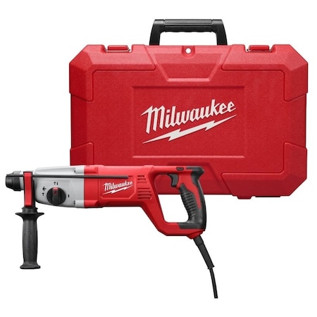 Milwaukee Hand Trucks Milwaukee 5262-21 Rotary Hammer Kit, 120 V, 1 in Chuck, SDS-Plus Chuck, Black/Gray/Red 5262-21