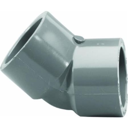 Charlotte Pipe And Foundry PVC 083091000HA 1/2IN 45 5 DEG ELL SCH80 PVC SXS PVC 08309 1000HA
