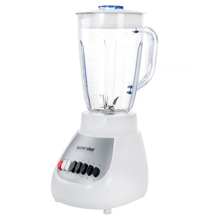 Better Chef 10 Speed 350 Watt Plastic Jar Blender in White IM-613W