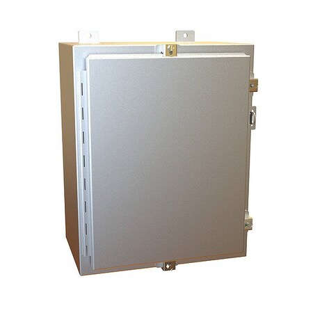 Hammond Clamps Electrical Enclosure, 20 in H, 10 in D, 16 in W, 12, 13, 4, 4X, Aluminum 1418N4ALC10