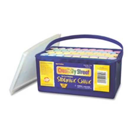 The Chenille Kraft Co Chenille Kraft Company  Sidewalk Chalk- Washable-Nontoxic- 52 Pc- 4 in. x 1 in.- Assorted CKC1752
