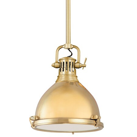 Hudson Valley Lighting Pelham 1 Light Pendant 10.5 In. Aged Brass 2211-AGB