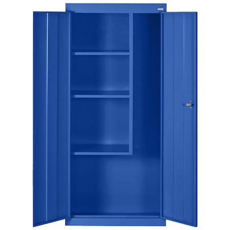 Sandusky Shelf Cabinet, 66 in H, 30 in W, 18 in D, Swing, Cam lock, 3 Shelves VFC1301866-06