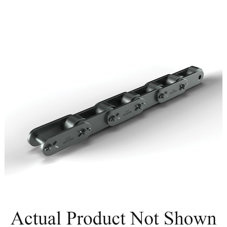 Hkk Chain HKK Heavy Series Double Pitch Car Lg Riv Conv, 10 ft OAL, 2.5P, 1.562 Dia x .75 W, .187 THK Plate DC102R1A
