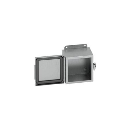 Eaton B-Line 6 in x 6 in x 4 in NEMA 4X Stainless Steel JIC Enclosure 664-4XSCHC