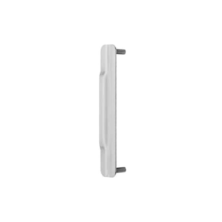 Ives Lock Guard Narrow Style, 1-1/2in W x 9-1/2in H, CTC Stud 8-1/2in, 630/US32D Satin Stainless Steel LG12 US32D
