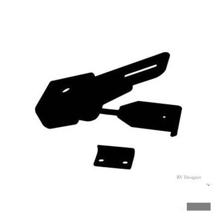 Rv Designer BLACK FOLDING CAMPER LATCH E314