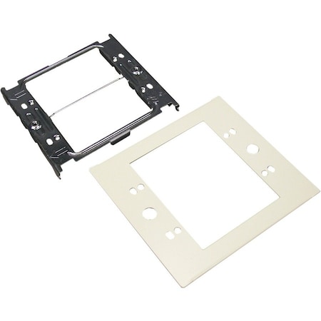 Legrand Device Plate, Gray, Steel, Plates G4047C-2