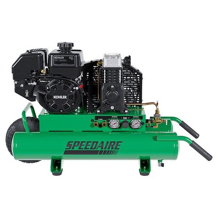 Speedaire Portable Gas Air Compressor, 8 gal Tank ETE6590811