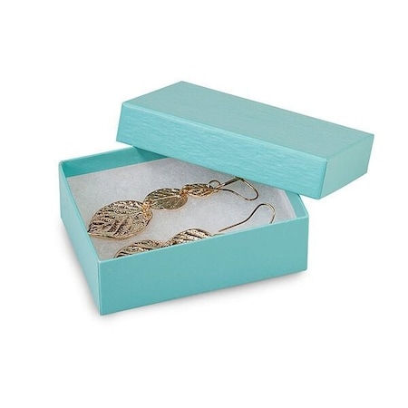 Nashville Wraps Aqua Blue Jewelry Gift Boxes, 3x2.25x1, Fiber Fill, 100PK 6AQ