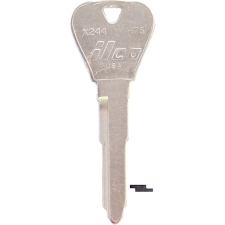 Kaba Ilco Ford Nickel Plated Automotive Key, H76 / X244, 10PK AF01640002