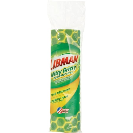 Libman Nitty Gritty 10'' Sponge Roller Mop Refill 2011
