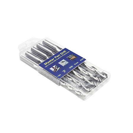Fisch Pen Drill 5pc set, Incl. 7mm, 10mm, 25/64 in, 27/64 in, Letter O 013P0005K01