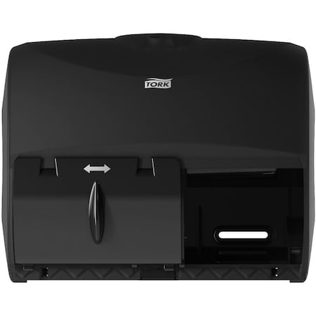 Tork Tork OptiCore Twin Toilet Paper Roll Dispenser Black T11, High Capacity, 565728 565728