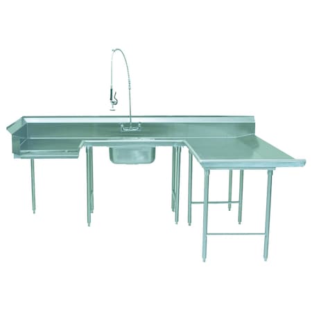 Advance Tabco Dishtable soiled u-shaped DTS-U30-72R