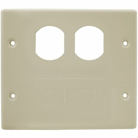 Hubbell Wiring Device-Kellems Plate, 4000 Series Raceway, Plates HBL4747BFIV