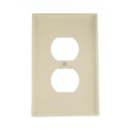 Ezgeneration 1 Gang Midway Light Almaond Duplex Wall Plate EZ731898