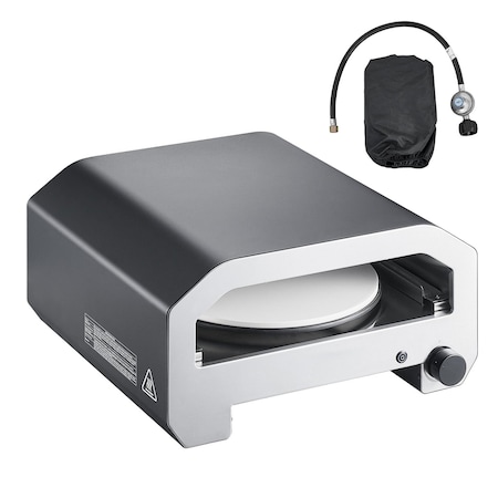 Vevor Outdoor Pizza Oven 16 in Propane Gas Oven Iron Spray Electric Rotation SRGP027R