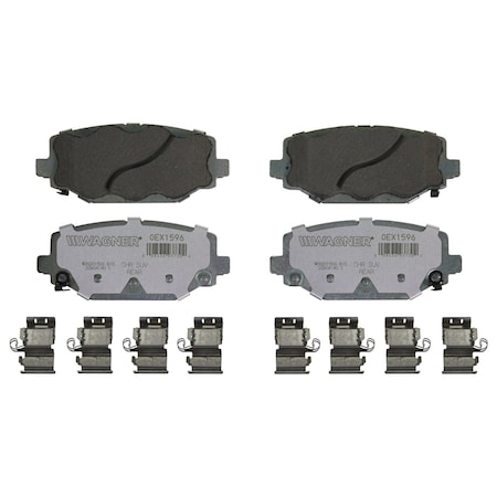 Wagner Brake OEX Rear Disc Brake Pad Set Premium Ceramic,  OEX1596