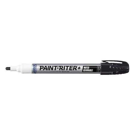 Markal Paint Marker, Medium Tip, Black Color Family, Paint 97033