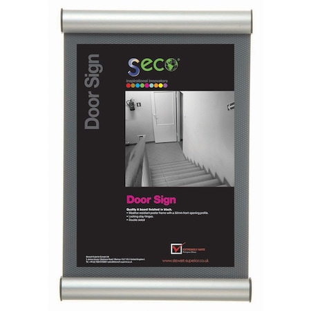 Seco Poster Snap Frame, 8.5" x 11 Silver DS8511-SV