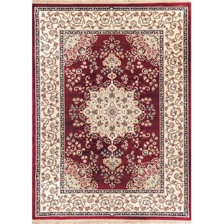 Dynamic Rugs Brilliant 7 ft. 10 in. x 11 ft. 2 in. 7201-330 Rug - Red BR9127201330