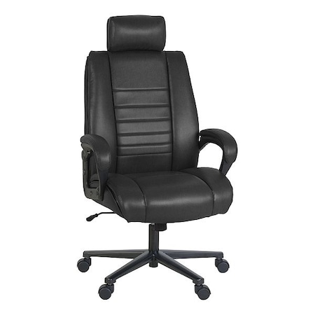 Regency Office Chair, 400 lb Cap., Black, 28 in W DUR001BK