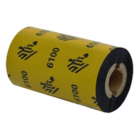 Zebra THERMALTRANSFERRIBBON, Resin/Wax, Black 06100ZD25707
