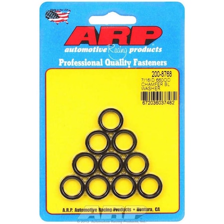 Arp 200-8768 0.43 x 0.66 in. Black Harmonic Balancer Washers, 10PK ARP200-8768