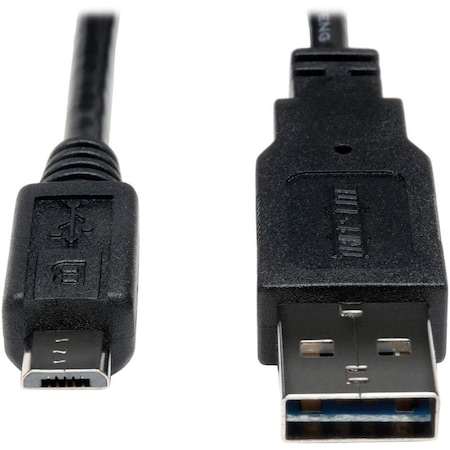 Tripp Lite USB Reversible 2.0 Cable, 5Pin, MicroB, 6ft UR050-006-24G