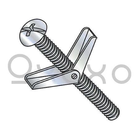 Oxoxo 3/8X6 Combination Round Head Toggle Bolt Zinc, 25PK 284262