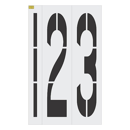 Rae StencilSet, NumberSet, LDPE, 10pcs 1800-108-8840
